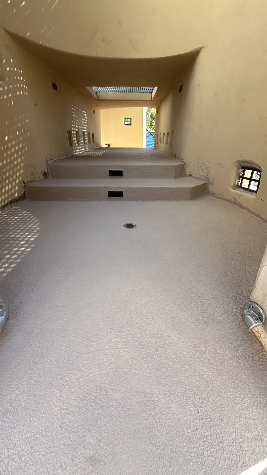 Exterior repair detail from a completed waterproofing project in Bellflower